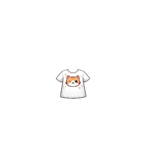 윙크하는 반짝 치즈냥 티셔츠