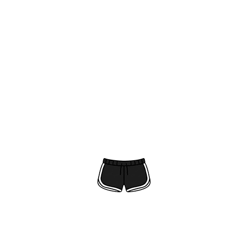 스포티 블랙 돌핀팬츠