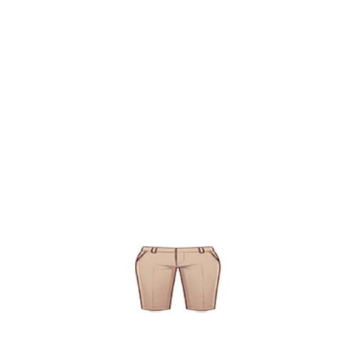 베이지 코튼 숏팬츠